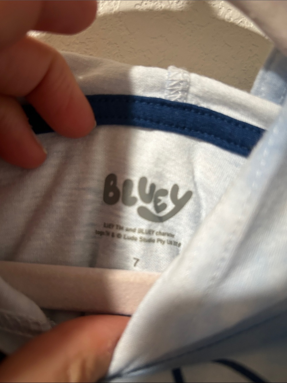 Bluey Kids' Light Blue Graphic Hooded Tee - Picture 3 of 4